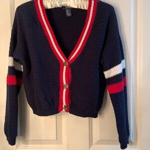 VARSITY crop sweater